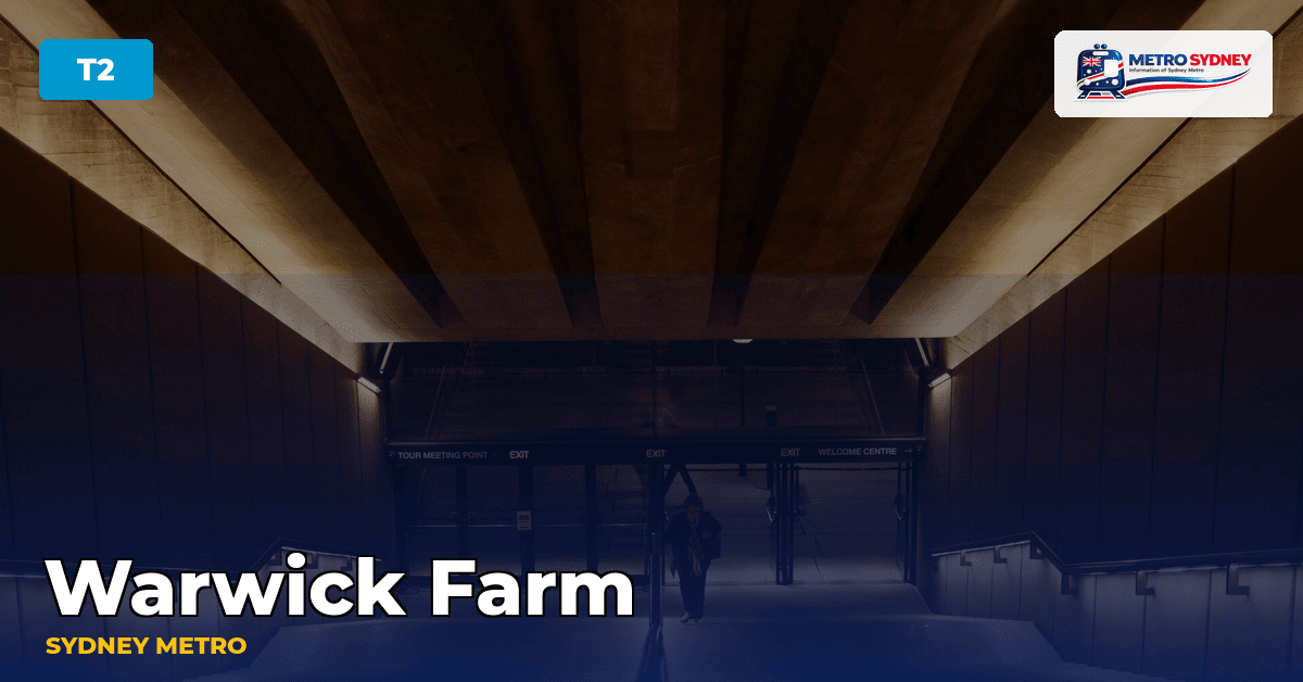 Warwick Farm station — Sydney Metro